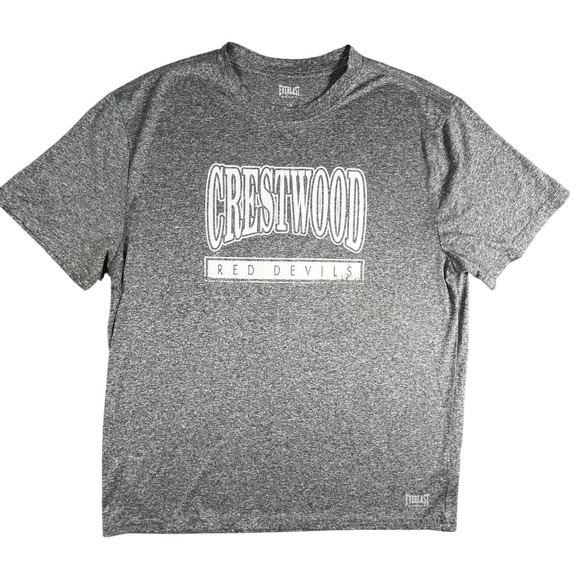 Everlast Crestwood Red Devils T-Shirt Athletic Heather Gray Large - Picture 1 of 9
